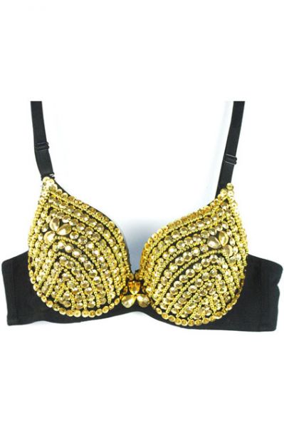 Top Cropped Bra Dourado